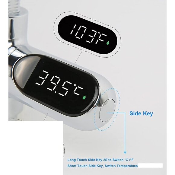 Garden Hose Thermometer Temperature Gauge Water Change Fish Tanks Aquariums F+C - Picture 3 of 10